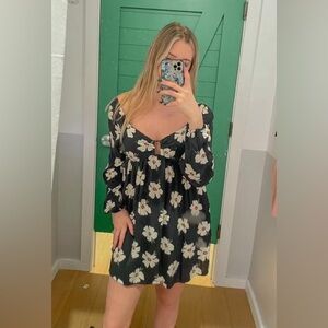 🦅AMERICAN EAGLE OUTFITTERS Boho Floral Mini Dress